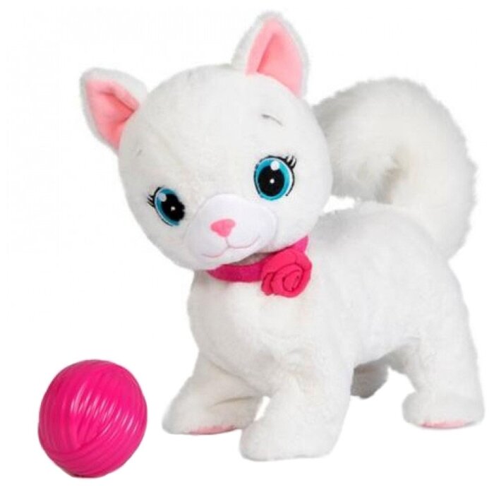Интерактивная мягкая игрушка Кошка Бьянка с клубком Club Petz 